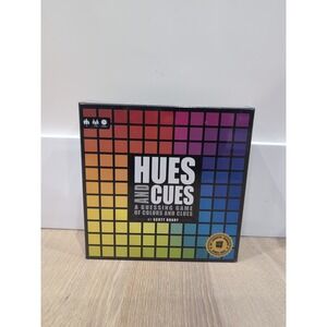 HUES and CUES - Vibrant Color Guessing Board Game for 3-10 New, Open Box